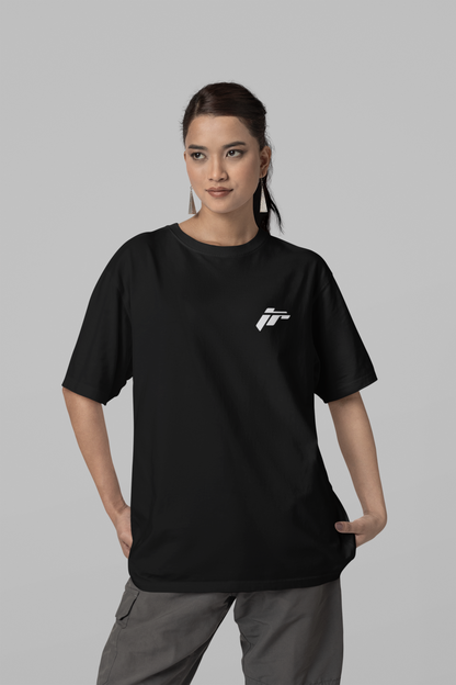 Easy Breezy Black Relaxed Fit T-shirt