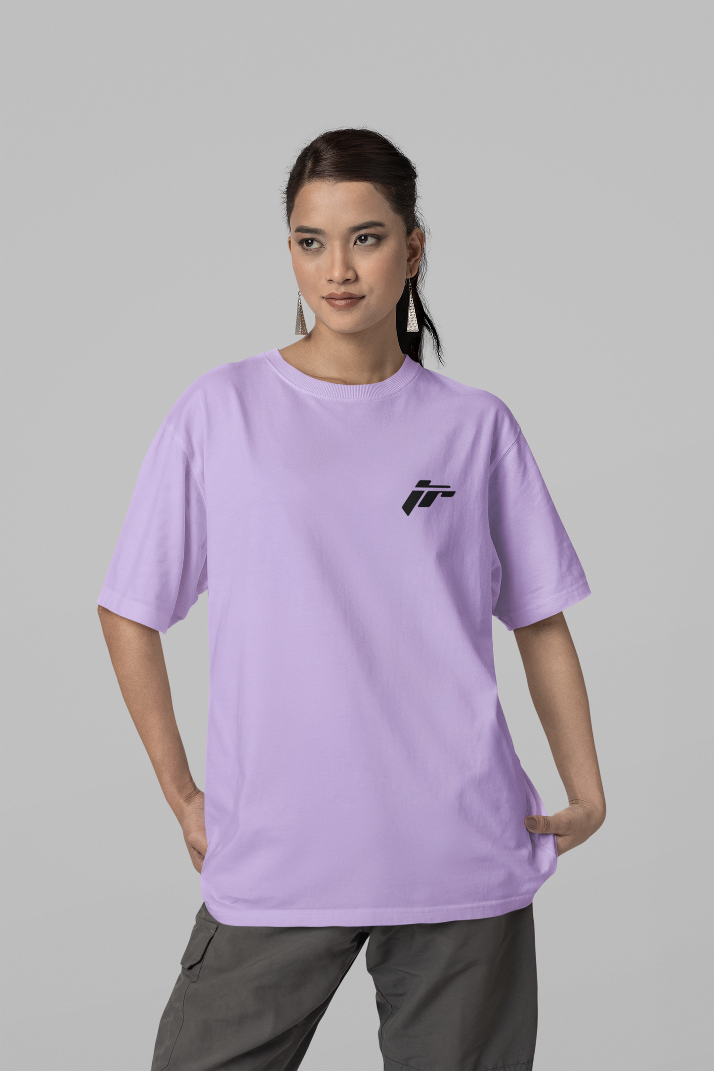 Easy Breezy Lavender Relaxed Fit T-shirt
